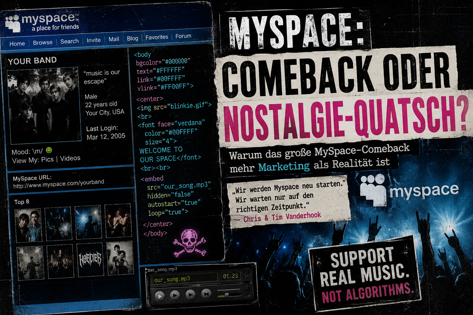 Bringen die Vanderhook-Brüder Myspace zurück?