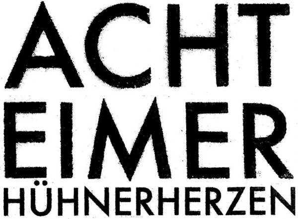 Acht Eimer Hühnerherzen