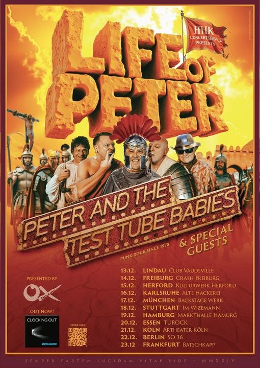 PETER AND THE TEST TUBE BABIES traditionell Ende 2024 auf Tour