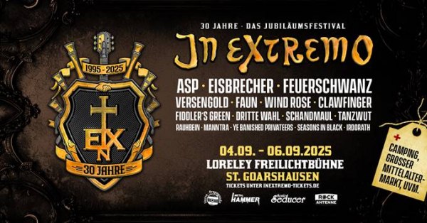 30 Years In Extremo - The Anniversary Festival" from 04.-06.09.2025