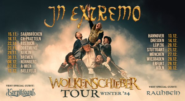 In Extremo ab 15.11. auf - Wolkenschieber - Tournee