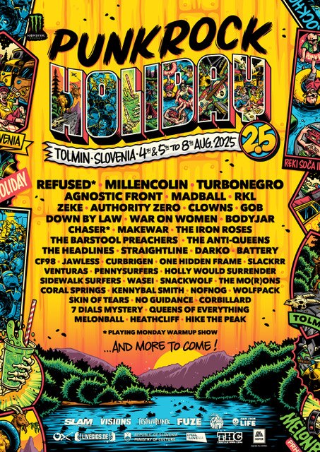 PUNK ROCK HOLIDAY - First Bands for 2025, only 100 Tickets Left!