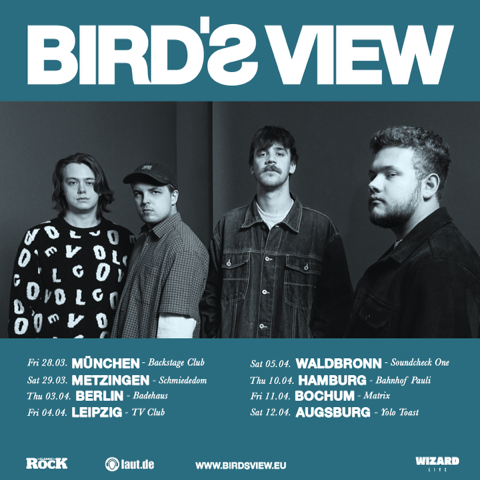 BIRD'S VIEW - kündigen Deutschland-Tour an