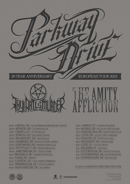 PARKWAY DRIVE - Killing With A Smile-Medley zur Anniversary Tour online!