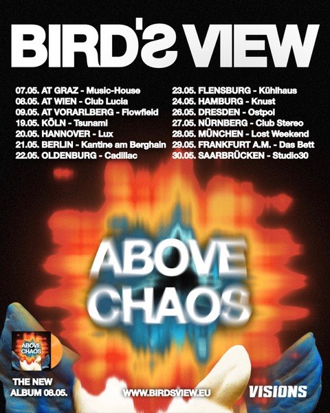 BIRD'S VIEW - New Single - Shadows - with Video! New Album & Tour in May!