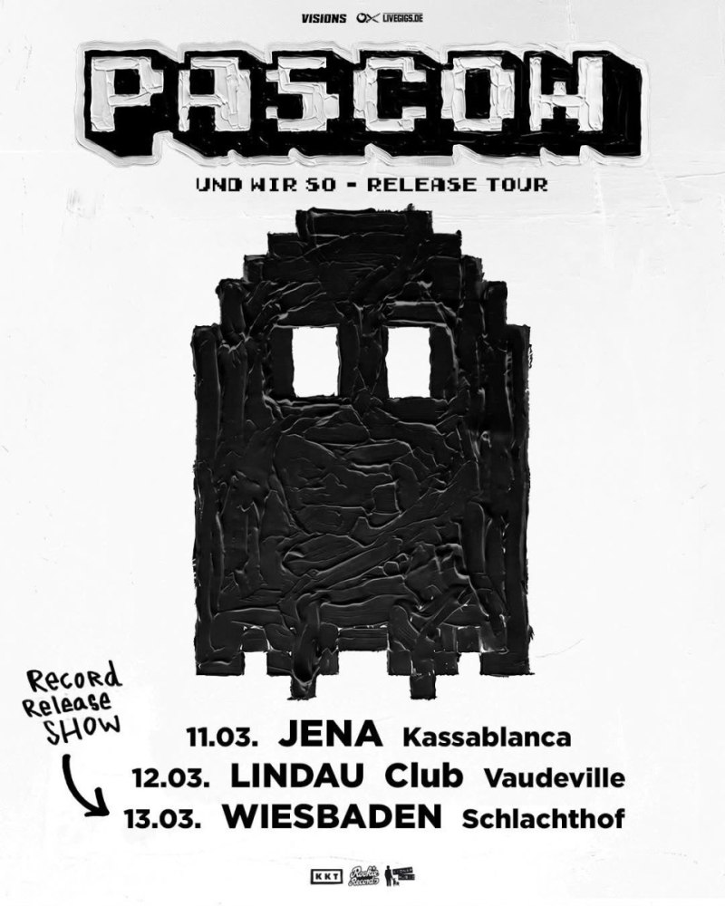 PASCOW kündigen drei Release-Konzerte zum neuen Album an