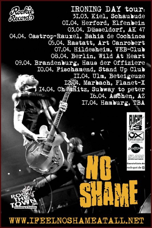 NO SHAME - IRONING DAY Tour -