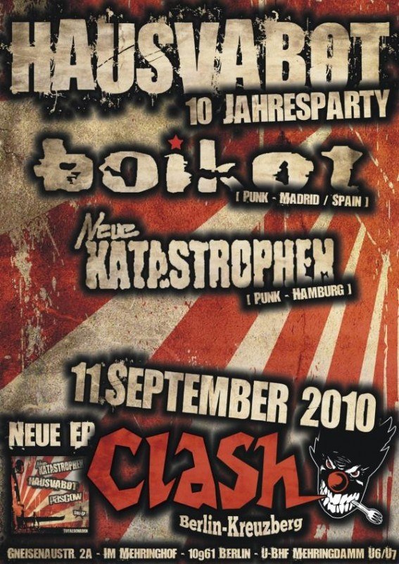 11.09.2010: 10 Jahre HAUSVABOT Party im Clash