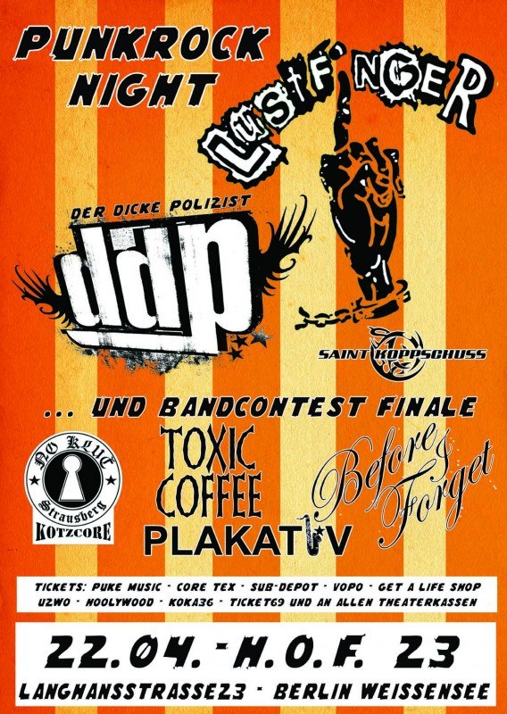 PUNKROCK NIGHT IN BERLIN am 22.04.2011