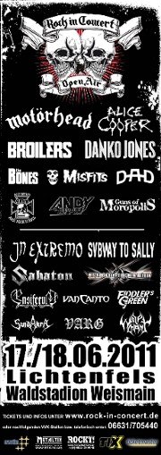 ROCK IN CONCERT - das IN-EXTREMO- und MOTÖRHEAD-OPEN AIR in Lichtenfels