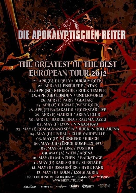 Die apokalyptischen Reiter - X-Mas-Tour 2011 gecancelt