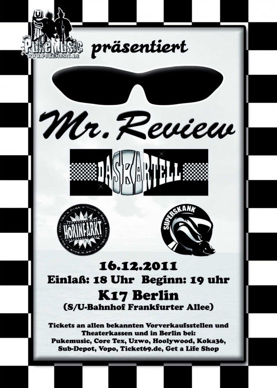 MR. REVIEW LIVE IN BERLIN ON 16.12.2011!