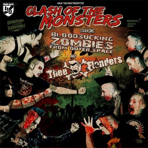 OUT NOW: THEE FLANDERS / B.Z.F.O.S. - clash of the monsters V I N Y L - E D I T I O N