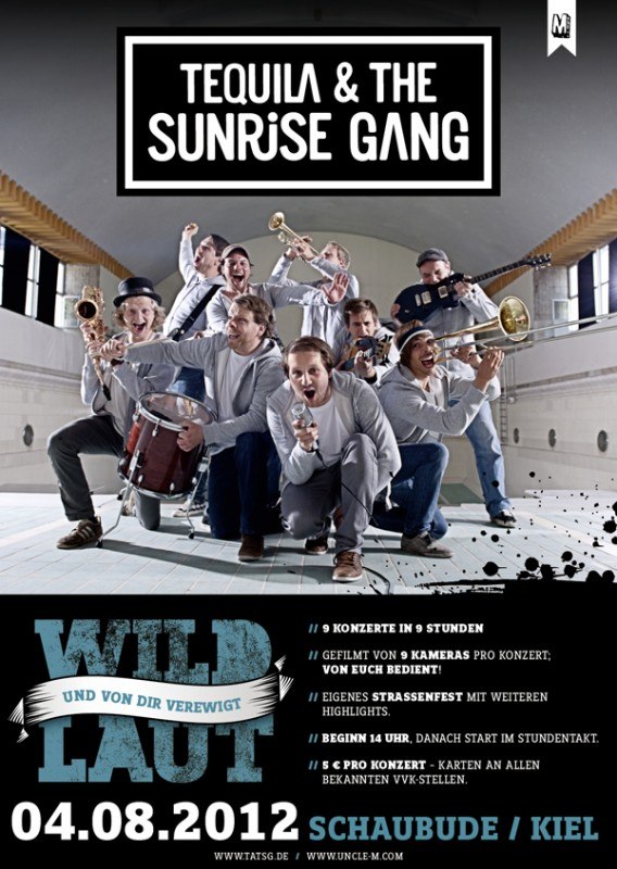 TEQUILA & THE SUNRISE GANG: 9 Shows in 9 Stunden & Video-Premiere