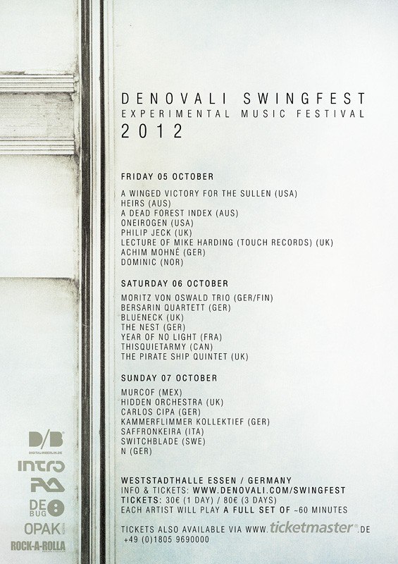 Fifth Denovali Swingfest in Essen
