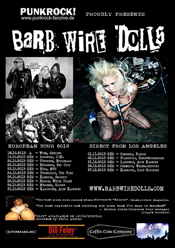 BARB WIRE DOLLS On Tour!