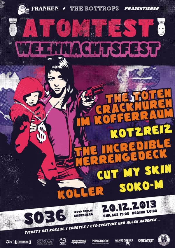 20.12. ATOMTEST WEIHNACHTSFEST - Crackhuren, Kotzreiz, Herrengedeck....