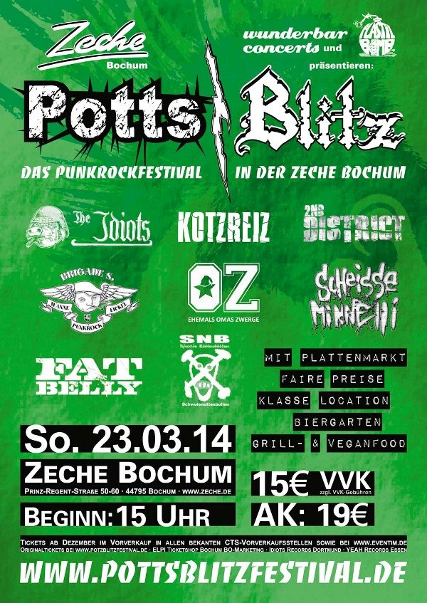 RamTatTa präsentiert: Potts Blitz Festival