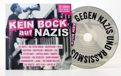 New "Kein Bock Auf Nazis" CD with ZSK, Broilers, and Wizo