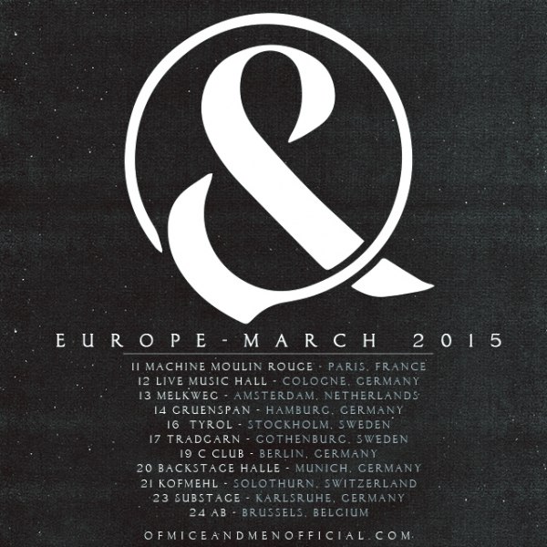 OF MICE & MEN - HEADLINE SHOWS 2015