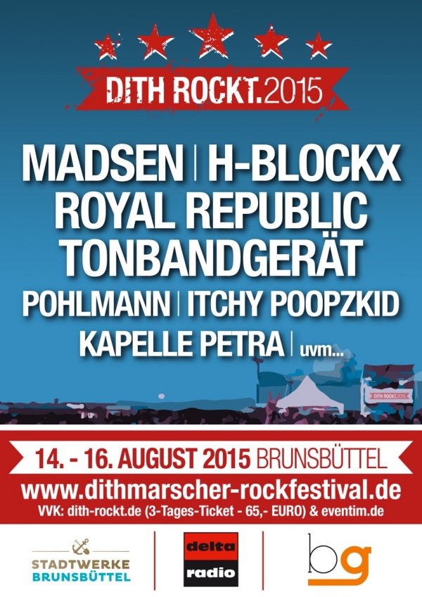 DITH-ROCKT Festival 2015 - Feat. MADSEN, ROYAL REPUBLIC, H-BLOCKX  uvm !