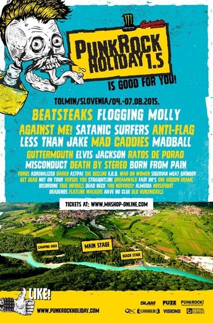 PUNK ROCK HOLIDAY - Further Confirmations (AGAINST ME!, MAD CADDIES, GUTTERMOUTH, BORN FROM PAIN)