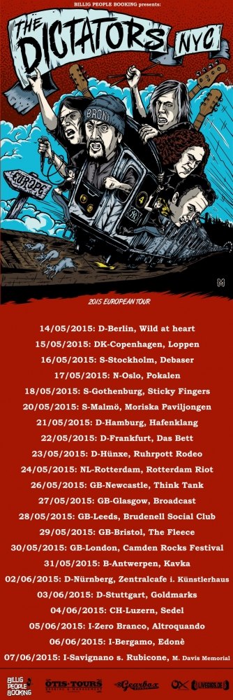 THE DICTATORS: IN KÜRZE AUF EUROPA-TOUR