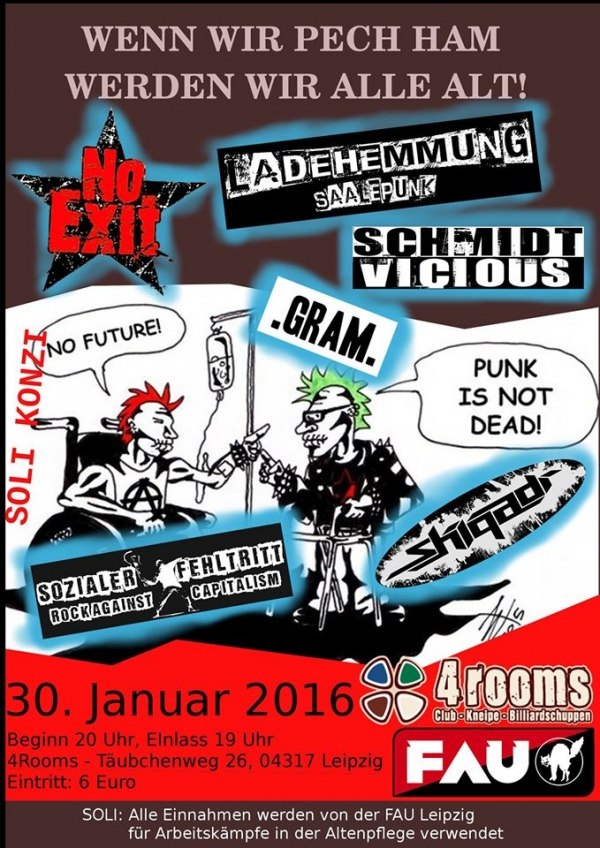 Solikonzert „Wenn wir Pech ham werden wir alle alt“ 30.01.16