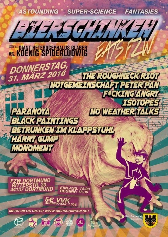 Bierschinken eats FZW - 31.03.2016 in Dortmund