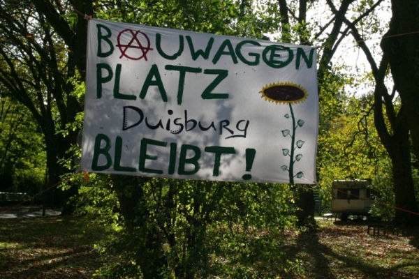 Räumung Wagenplatz in Duisburg