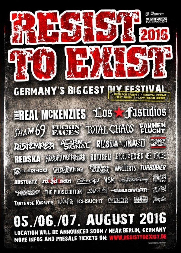 Resist to Exist Festival 2016