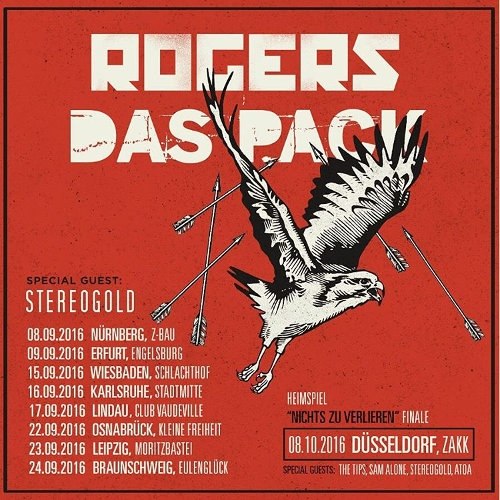 Rogers: back on tour in September with Das Pack