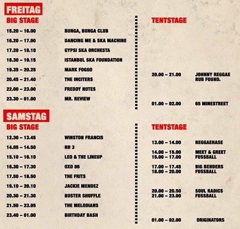 Zwanzig Jahre THIS IS SKA Festival - das muß gefeiert werden !