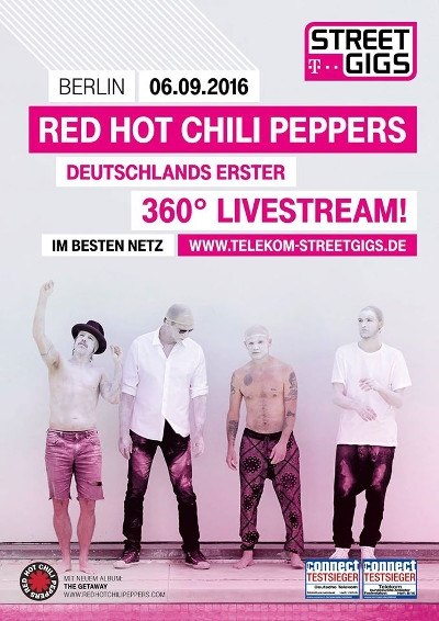 Red Hot Chili Peppers Konzert im 360° Video Stream