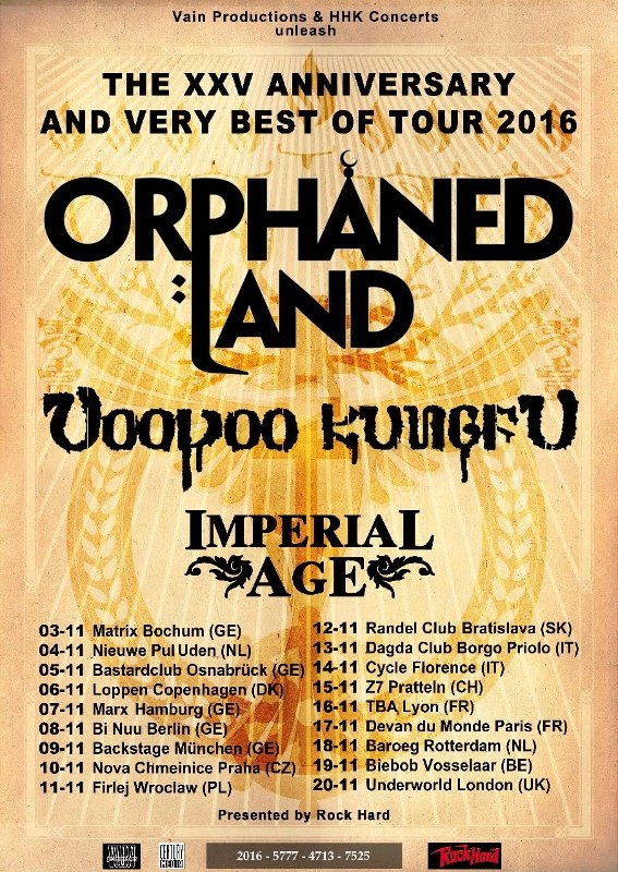 Orphaned Land feiern 25jähriges Bandjubiläum mit Tour im November