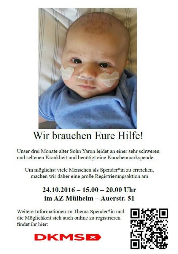 Knochenmarkspender gesucht