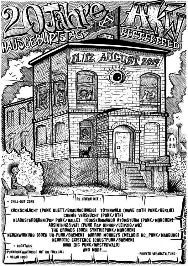 11. & 12. August 20 Jahre AlternativesKulturWerk Bitterfeld