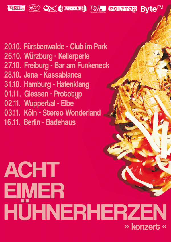ACHT EIMER HÜHNERHERZEN - „KONZERT“ Gastspielreise