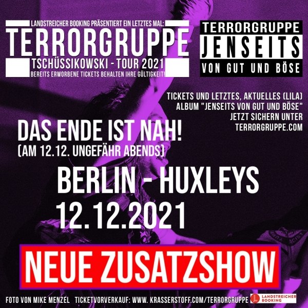 Terrorgruppe News - Berlin Ausverkauft, Zusatzshow!