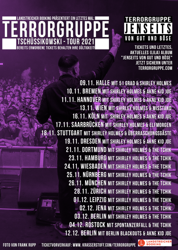 Terrorgruppe News - Tschüssikowski Tour 2021 Update