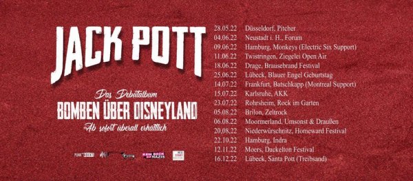 TOUR DATES by JACK POTT