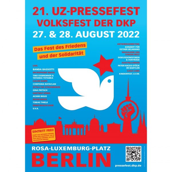 FESTIVAL OF THE DKP in Berlin on 27.08.22 - 28.08.22 with BANDA BASSOTTI