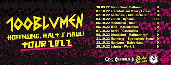 100blumen (Electro/Punk; Düsseldorf) - new video single - Kaputt -