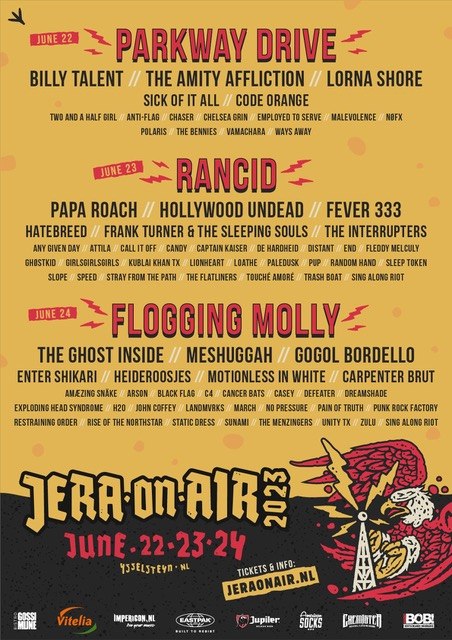 JERA ON AIR - Festivalprogramm komplett: Highlights en masse Ende Juni!