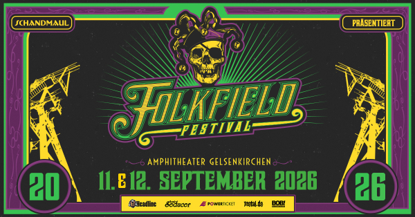 FOLKFIELD FESTIVAL 2026 findet am 11. und 12. 09.26 im Amphitheater - Gelsenkirchen statt