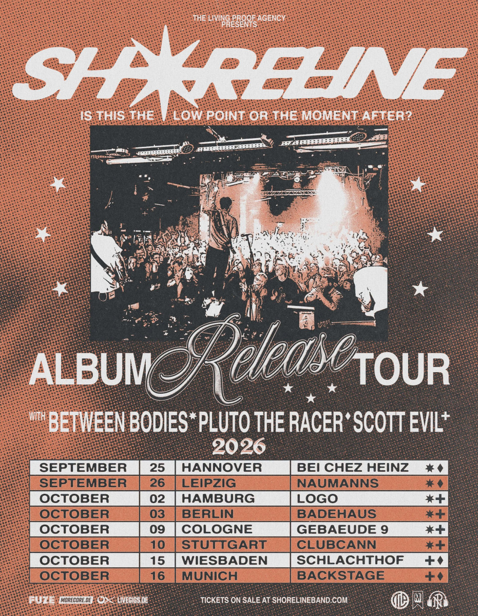 Support-Acts komplett: SHORELINE starten in einem Monat ihre Album-Release-Tour!