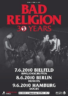 BAD RELIGION - Tourdaten