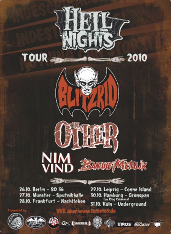 BLITZKID - RELEASE AUF PEOPLE LIKE YOU REC. / HELLNIGHTS TOUR 