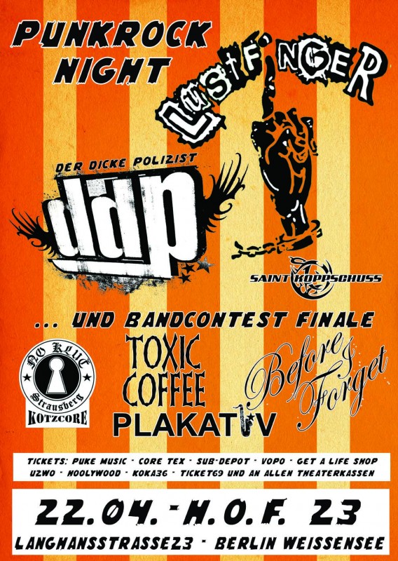 PUNKROCK NIGHT IN BERLIN am 22.04.2011
