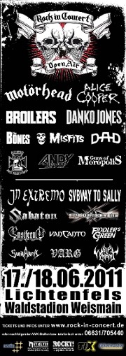 ROCK IN CONCERT - das IN-EXTREMO- und MOTÖRHEAD-OPEN AIR in Lichtenfels 